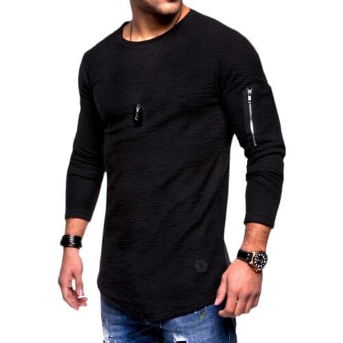 BULUOLANDI Men's Long T-shirts