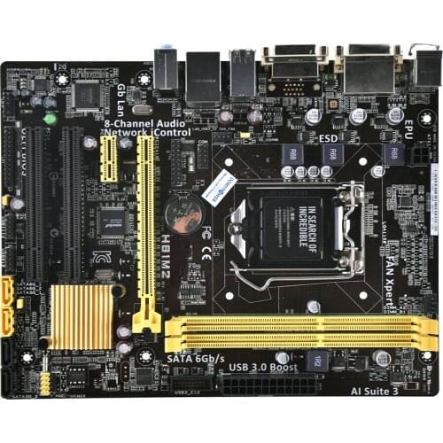 For ASUS H81M2 M-ATX Motherboard LGA 1150 DDR3 DVI Support I3 i5 i7 4130 4150