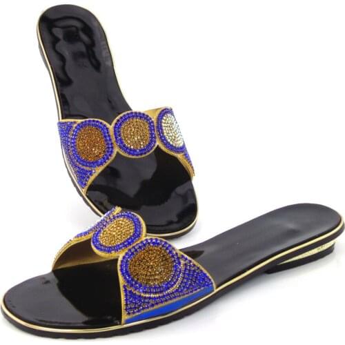 Doershow Lowest Price Africna Wedding Shoes Fashion Luxury Rhinestones African Sandals Woman Pumps Free Shipping !!DD1-107