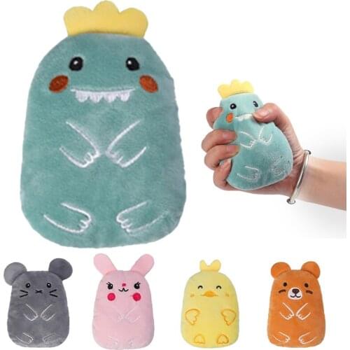 Home Safe Durable Catnip Pet Plush Toys Cartoon Cat Mint Doll with Sound Effect Kitten Teeth Health Chewing Doll Pet Supplies