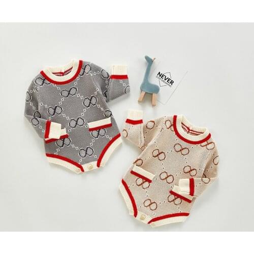 Fashion Baby Knitted Rompers Newborn Autumn Spring Long Sleeves Girls Birthday Clothes Cute Casual Jumpsuit 0-3Years Toldder