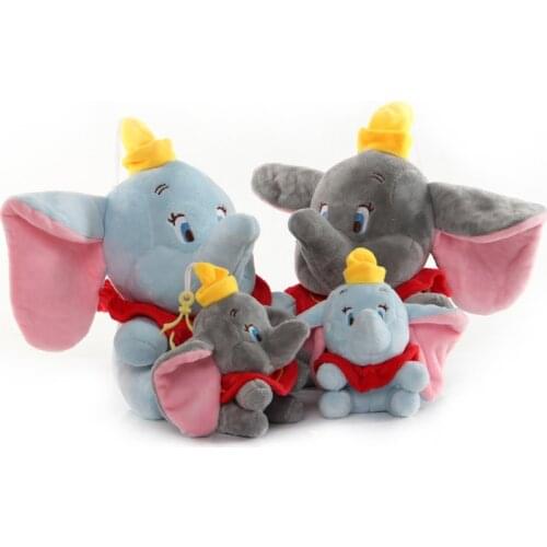 Disney Movie Dumbo 12-22cm Plush Toys Dolls Cute Elephant Stuffed Keychain Pendant Animals Toys for Children Xmas Gift