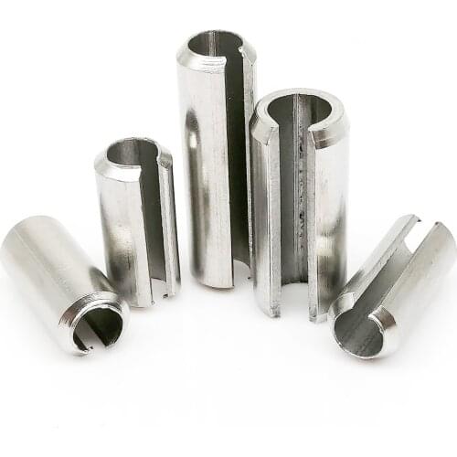 M1.5 M2 M2.5 M3 M4 M5 M6 M8 M10 GB879 304 Stainless Steel Elastic Cotter Cylindrical Positioning Tension Dowel Roll Spring Pin