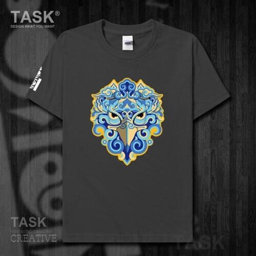 Mongolia MNG Mongol Mongolian element mens t shirt Tops t-shirt Short sleeve clothes cotton summer casual Falcon Totem tops 01