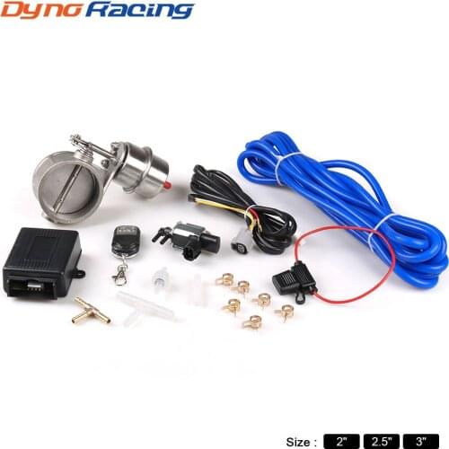 2'' 51MM/2.5''63MM/ 3'' 76MM Vacuum Exhaust Cutout Valve Close style Wireless Remote Controller Set