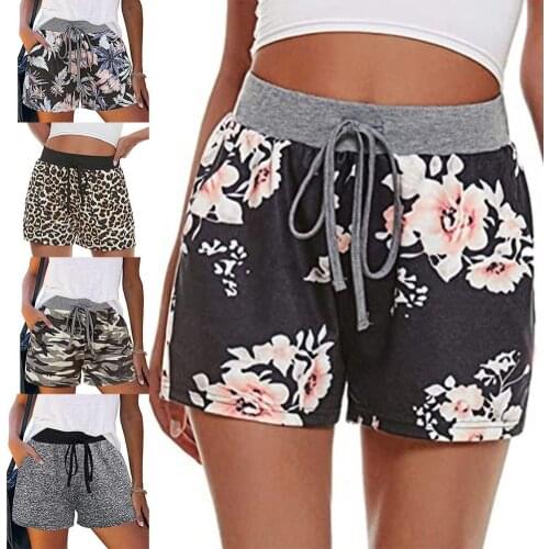 Summer Women Shorts Casual Elastic High Waist Drawstring Wide Leg Short Women Sports Short Sweatshorts Woman Short femme shorts