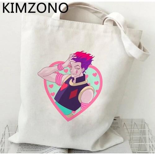 Hunter x Hunter shopping bag handbag shopper cotton bolsas de tela grocery reusable bag sac cabas bolsas ecologicas grab