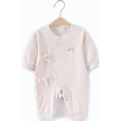 Spring Autumn Newborn Baby Boys Girls Romper Baby Costume Casual Organic Cotton Long Sleeve O-neck Jumpsuits For Newborn 0-3m