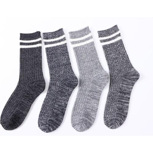 High quality Man sock Autumn Winter socks new cotton sock stripe mens socks sports sock travel sock gifts for father boyfriend