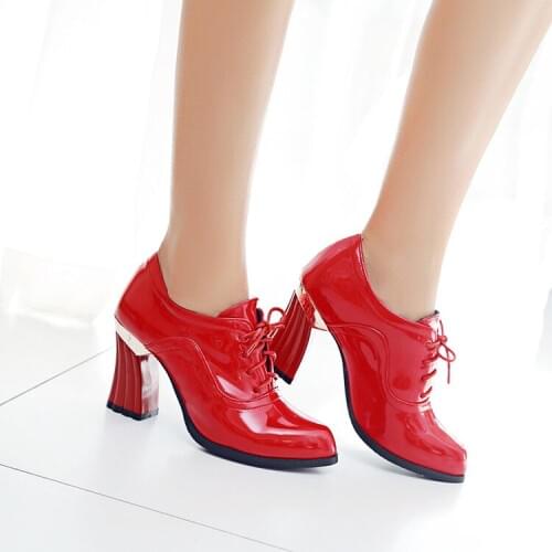 Big Size 11 12 13 14 15 16 ladies high heels women shoes woman pumps Lace-up women with deep single shoes