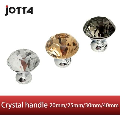 1pcs Crystal glass dril Kitchen Drawer Cabinet Door Handle Furniture Knobs Hardware Cupboard Antique Brass Shell Pull Handles