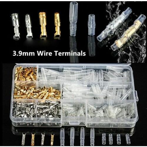 100pair 3.9mm Male Female Motorcycle Bullet Connector mm 1.0 2.5 Classic Socket of Wire For Cable TerminalS mm Z8T8