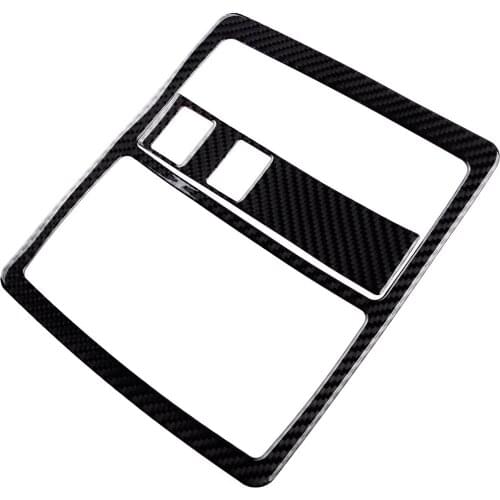 2Pcs/Set New Car Front Row Reading Light Cover Frame Trim Carbon Fiber Fit for Toyota Tacoma 2015 2016 2017 2018 2019 2020