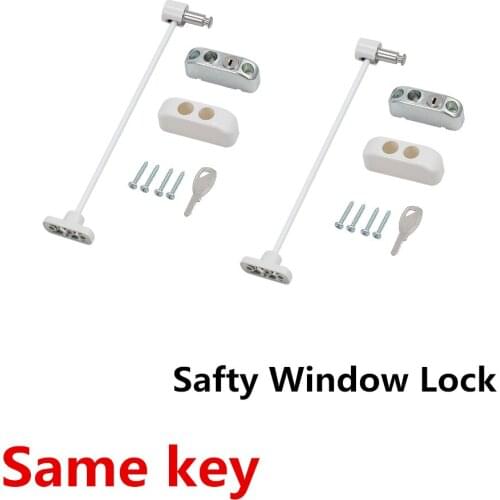 2 Pcs/lot Window Lock Security Chain Restrictor Child Safety Stainless Locks For Door Prevent Children Falling Wire Lock Limiter