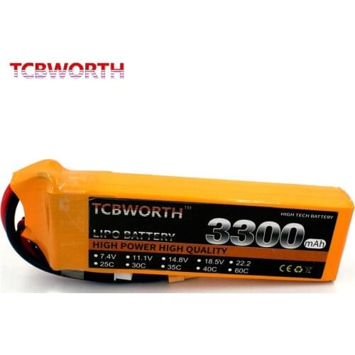 4S RC LiPo Battery 14.8V 3300mAh 25C 60C For RC Aircraft Helicopter Car Boat Quadcopter Muulticopter Li-polymer Batteries