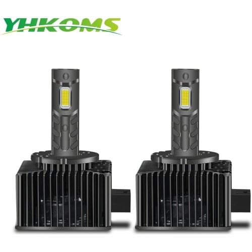 YHKOMS Mini D1S D1R D2S D2R D3S D3R D4S D4R D5S D8S D5R D8R Canbus LED Car Headlight 25000LM 1:1 Design Auto Light LED Update