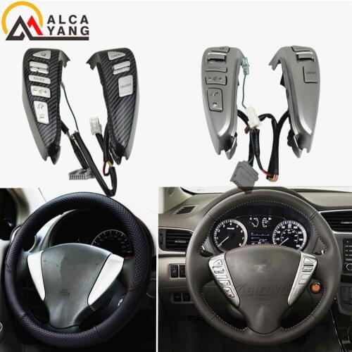 Malcayang car styling Steering Wheel Cruise Control Bluetooth Switches For NISSAN TIIDA SENTRA SUNNY Livina ALMERA