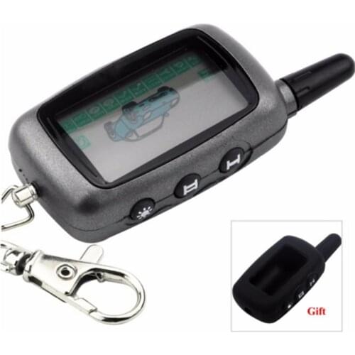 A9 LCD Remote Controller Keychain For Vehicle Security Two Way Car Alarm StarLine A9 Keychain alarm system for Russian Vehicle