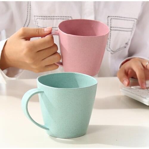 301-400ml Novelty Cup Personality Milk Juice Lemon Mug Coffee Tea cafe De ceramic creative Reusable Plastic Cup