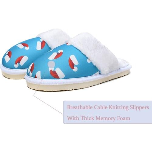Le Duocai Kids Cotton House Slippers Warm Flat Slip Shoes Outdoor Boys Girls