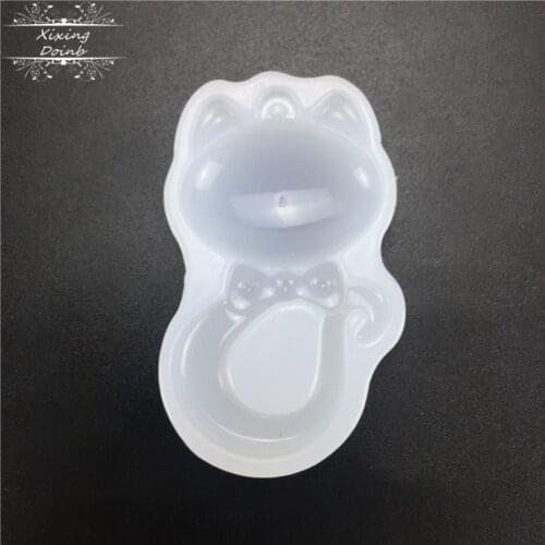 DIY resin silicone mold cat shape candy craft cake decoration tool hand craft epoxy resin jewelry pendant mold