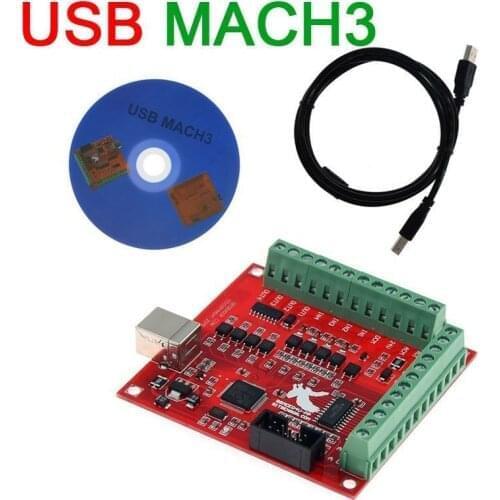 DYKB 100Khz USB CNC MACH3 Breakout Board 4 Axis Interface Driver Motion Controller for Engraving machine