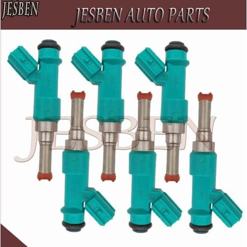 6pcs 23250-0P010 232500P010 Fuel Injector Nozzle for Toyota Avalon Camry Highlander Sienna ES350 RX350 RX450h 3.5L V6 2011-2018