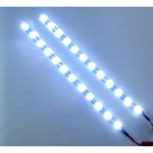 30cm 15 LEDs Car Auto Motorcycle Strip Lamp 12V Daytime Running Lights Flexible Vehicle Led Stripe Waterproof Hot