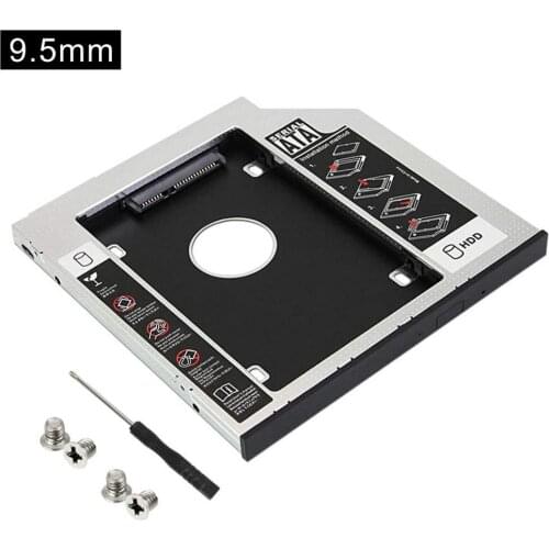 Hard Disk Enclosure Hard Drive Tray Hard Disk Enclosure With Screwdriver 9.5mm 9mm Aluminum Hard Drive Bay For Sata3SSD dropship