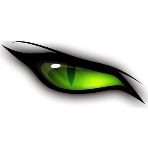 Creative Decal for Green Eyes Car Stickers Laptop Scratch-Proof VAN Waterproof Decal Occlusion Scratch Vinyl Car Wrap,13cm*6cm