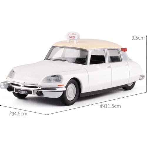 Diecast 1/43 Citroen 1968 Paris Taxi Alloy Car Model Adult Collection Vehicle Toy Decoration Souvenir Ornaments Display Gift