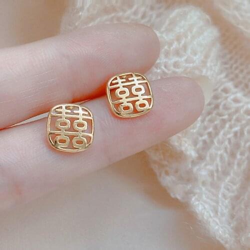 Miuoxion Retro Hollow Text Ethnic Earrings Fashion Personality Party Jewelry For Women Feature Namour Charm Gift All Seasons