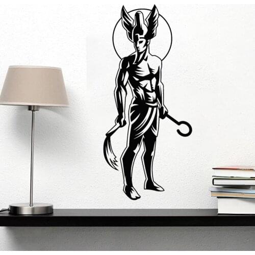Osiris Wall Sticker Ancient Egypt Style Home Decoration Living Room Bedroom Vinyl Decal Sacred Scepter Pattern Mural Myth Legend