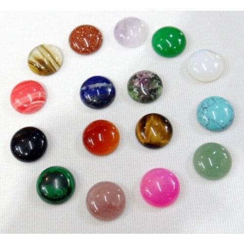 Wholesale 16mm 30pcs/lot natural tiger eye stone lapis crystal agates turquoises malachite Round beads for jewelry making