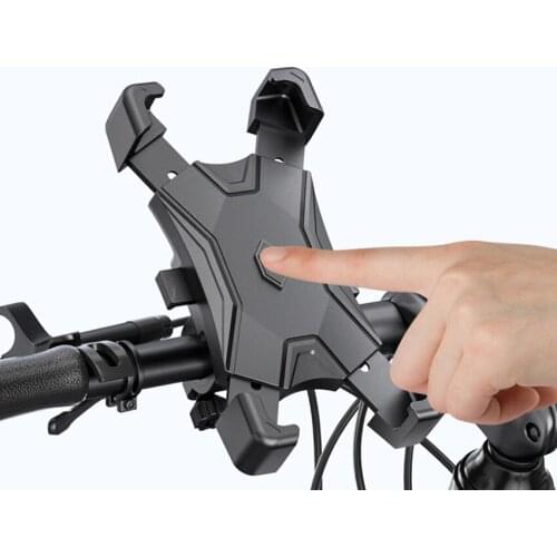 Bicycle Mobile Phone Holder Handlebar Mirror USB Charger Bracket Bike Motorcycle Cell phone Stand For Smartphone Accessories