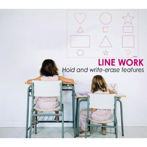 Pratik Yazı Kağıdı Yazma Oyuncak Çocuklar Çocuklar Için Öğrenme Tahtası Öğrenme Sayfası Kendinden yapışkanlı Silinebilir Oyun Heykelcik şekiller eğlenceli