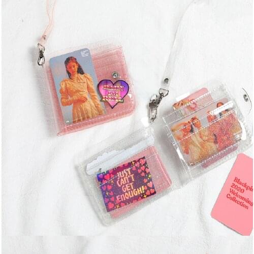 Transparent Fashion Coin Purse Women PVC Clear Short Purse Glitter Wallet Ladies Jelly Bag Card Case Holder