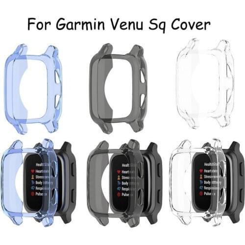 Silicone Shockproof Protector Case For Garmin Venu Sq Shell Transparent Protective Case For Garmin Venu Sq Cover Soft TPU Bumper