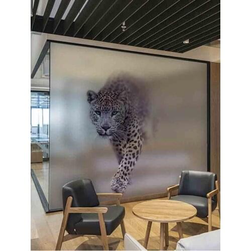 Bedroom living room glass sticker bathroom opaque anti-office matte foil sticker flamingo Nordic ins style decorative film