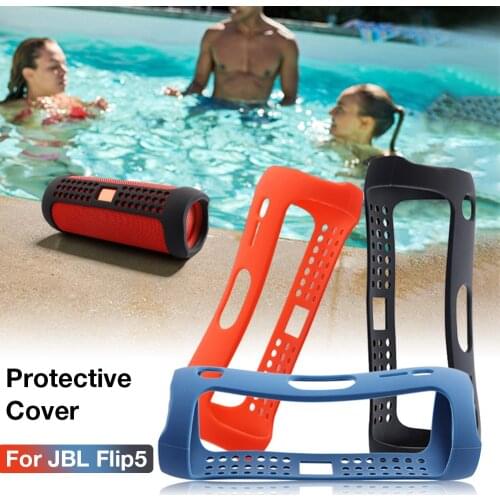 Three-color Protective Case Bluetooth Speaker Three-color Anti-shock Silicone Protection Cover For JBL Flip5