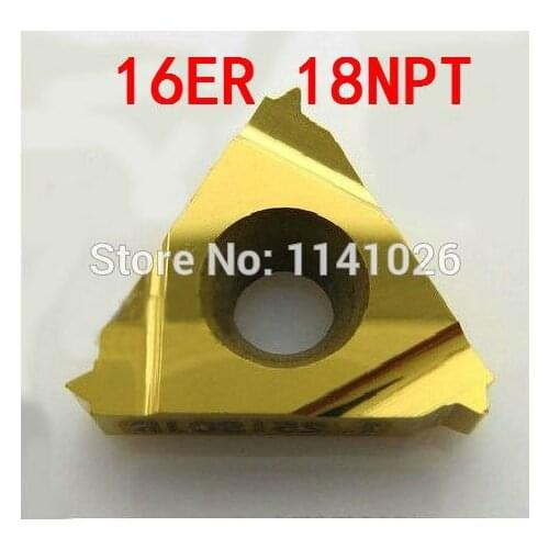 16ER 18NPT Carbide Threading Inserts External Threading Insert Indexable Lathe Inserts for Threaded Lathe Holder