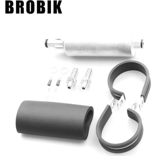 BROBIK For Walbro GSL392 Fuel Line Pump Universal Auto Accessories 255 LPH Inline External High Pressure Fuel Pump with Kit