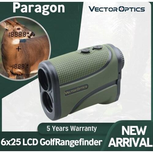 Vector Optics Paragon 6x25 Laser Mini Rangefinder 1500M Yd Hunting Golf Sport Laser Measure Distance Meter For Hunt, Suyvey