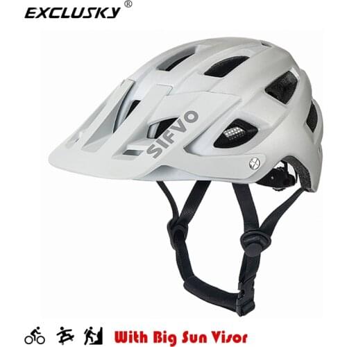 Exclusky Adult Mountain Bike Helmet Off Road Safety MTB Helmets Bicycle Cycle Equipment Downhill Helmets