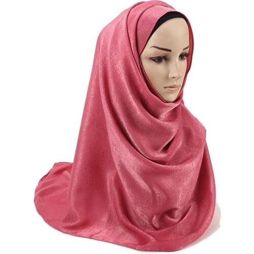 Women Plain Microfiber Silk Scarf Hijab Wrap Printe Solid Color Shawls Headband Muslim Hijabs Scarves/Scarf
