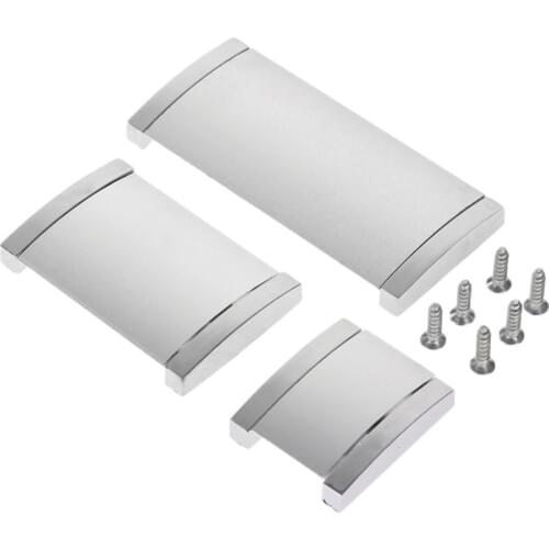 1Pc Knobs Cabinet Handles Alloy Concealed Handle hidden Recessed Flush Pull Drawer Wardrobe Furniture Fittings Silver Modern