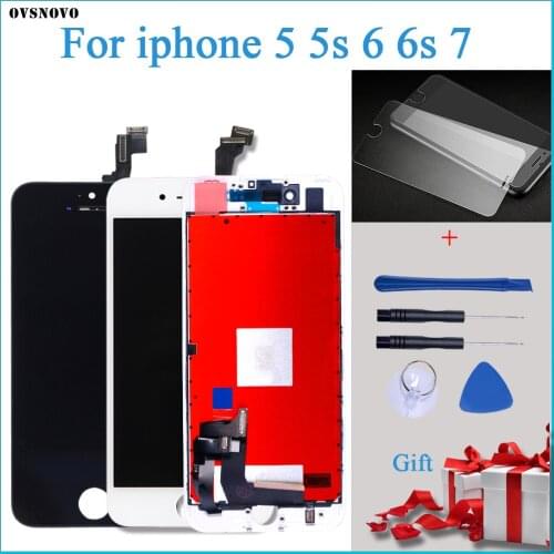 AAA+++ Display For iPhone 5s 6 6s 7 LCD Replacement For iPhone 6 6s Touch Screen Digitizer Assembly with 3D Touch 100% Test Work