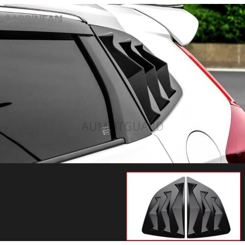 ABS Rear Window Spoiler Triangle Hanlde Bowl Cover Trim Sticker Accessories For Honda FIT GK5 2014 2015 2016 2017 2018