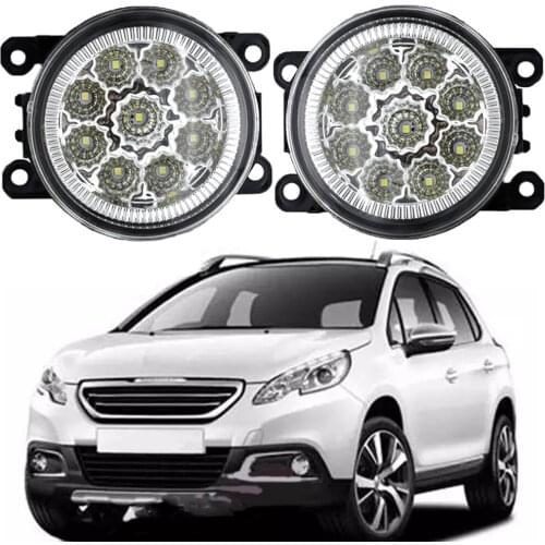 Car LED Fog Light Accessories foglamp FitFor Peugeot 307 -207-2008-301-3008/For Citroen DS3 2009-2018