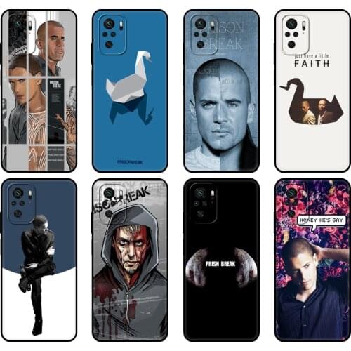 Black tpu Case For Xiaomi Redmi 9T Case Redmi Note 9T Note 10 Pro Case Prison PRISN BREAK